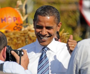 Barack Obama í Iowa. Mynd: IowaPolitics.com